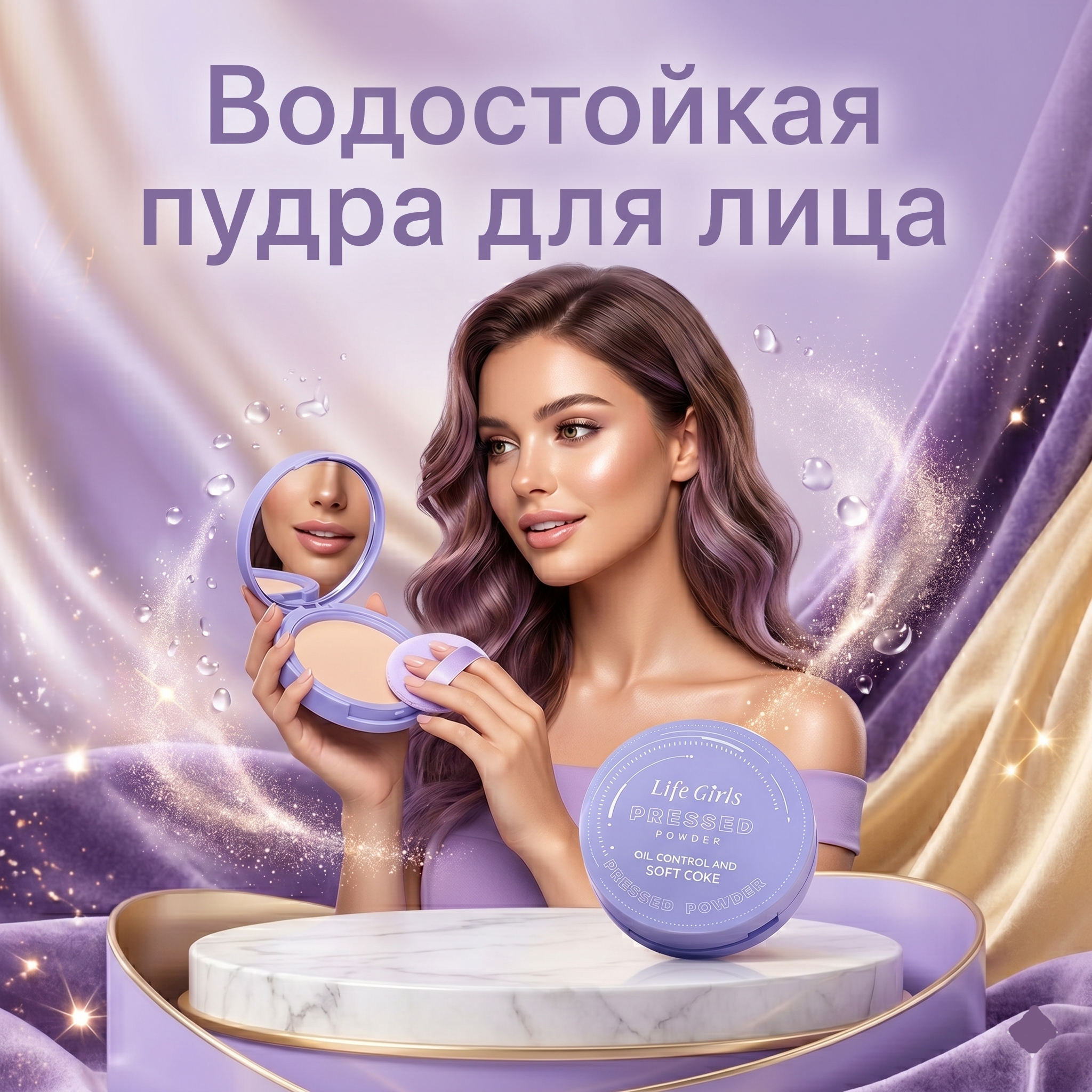 Водостойкая пудра для лица